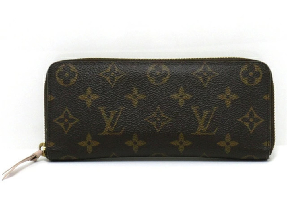 LOUIS VUITTON Long Wallet Monogram Portefeuille Clemence
